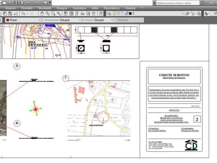 Archisio - Carmine Dedda Cd Engeneering Construction Servizi Di Ingegneria E Architettura - Progetto Progetto della strada di ingresso parcheggio e sistemazione area esterna al ristorante - pizzeria il quadrifoglio