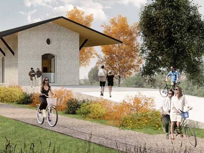 Archisio - Clab Architettura - Progetto Bike stationBorghetto