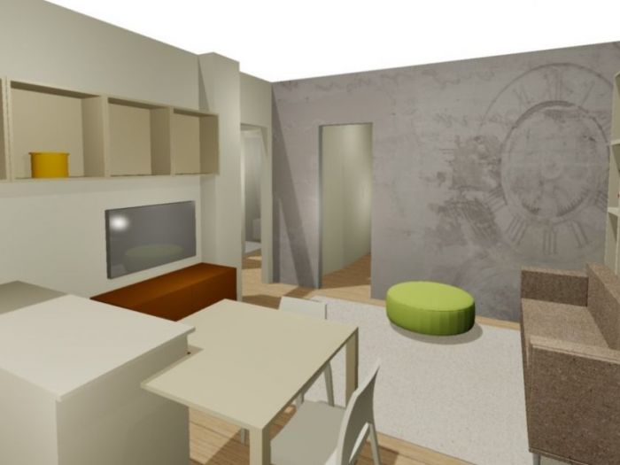 Archisio - A2 Architetti - Progetto Da bilocale a trilocale ristrutturazione casafacile