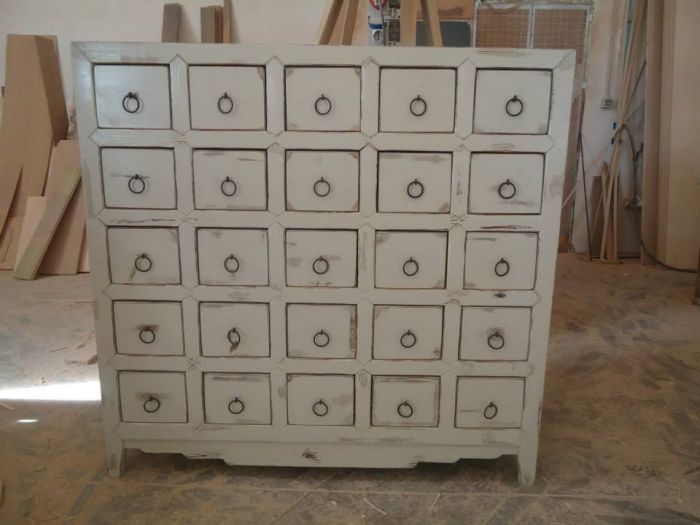 Archisio - Falegnameria Sardano Demurtas - Progetto Riproduzione antico mobile farmacia cinese