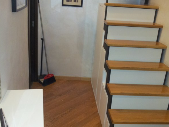 Archisio - Arte Del Legno 86 Snc - Progetto Armadio sottoscala in legno laccato bianco