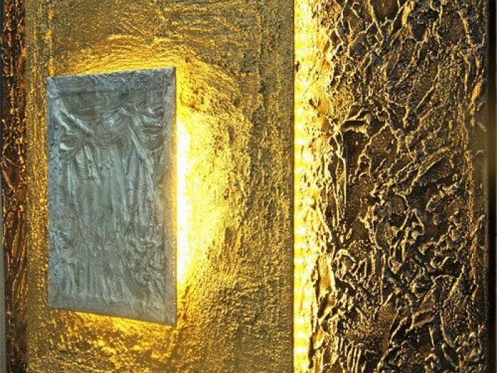 Archisio - Walter Bonanno Lighting Designer - Progetto Square layers - scultura luminosa da parete led