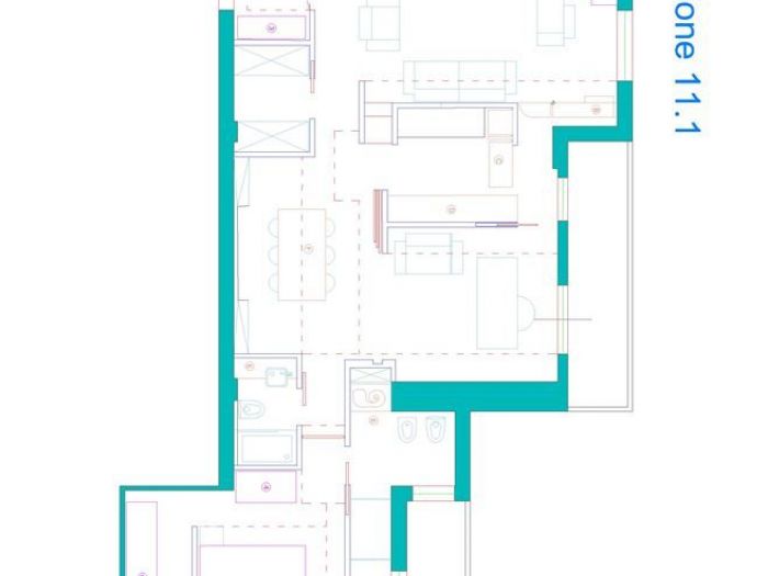 Archisio - Vincenzo Chirico - Progetto Risrutturazione integrale con arredi su progetto per appartamento in roma
