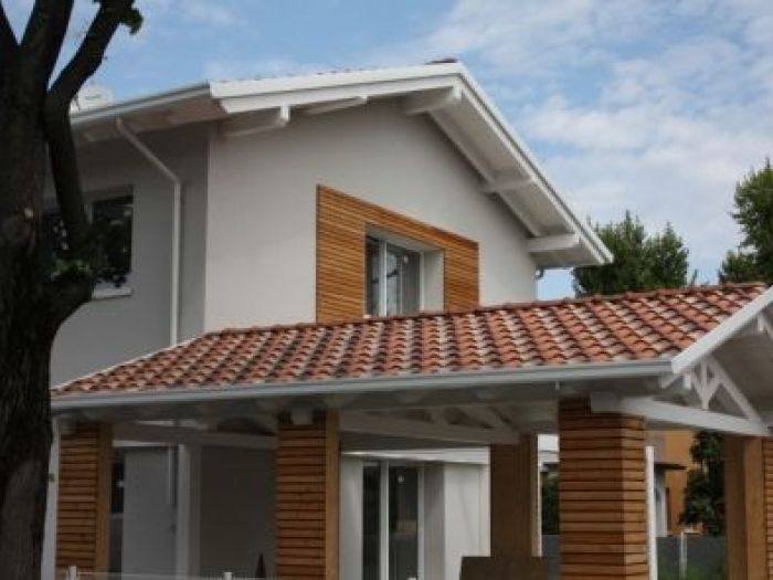 Archisio - Protek - Progetto Trifamiliare in legno a telaio passivo