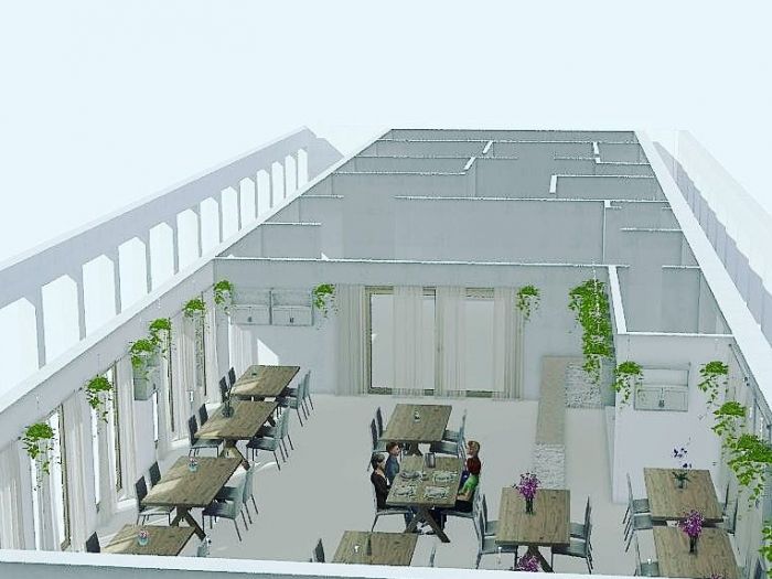 Archisio - Studio Campisi - Progetto Rendering sala ristorante