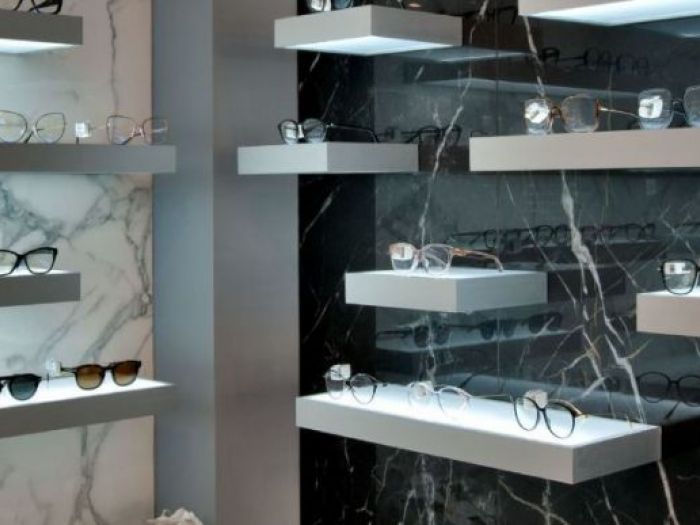 Archisio - Ceramiche Keope - Progetto Negozio di ottica - sarnico italy