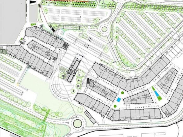 Archisio - Studio Architettura Golinelli - Progetto Parco commerciale e del tempo libero mondovicino - factory outlet- arch M Golinelli factory outlet medie superfici cascina viotto