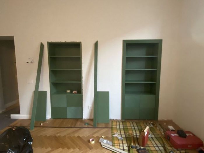 Archisio - Fp Forma - Progetto Librerie su misura integrate a parete via pace milano