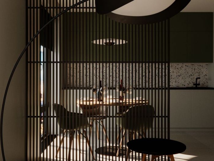 Archisio - Red Head Design - Progetto Cucina con soggiorno