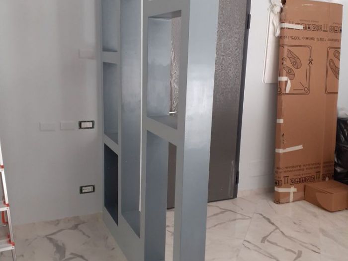 Archisio - Mani Srl Ristrutturazini - Progetto Separ in cartongesso e cristallo appartamento zona mezzocammino roma