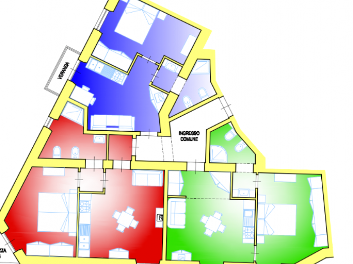 Archisio - Geom Manuel Pifferi - Progetto Frazionamento appartamento