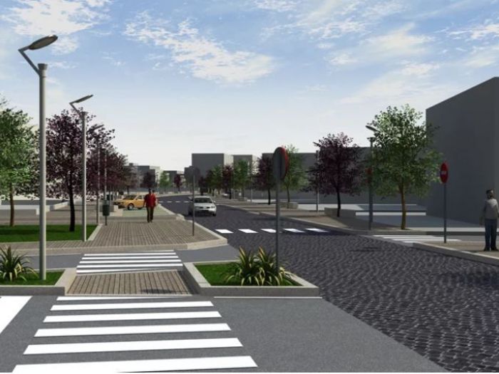 Archisio - Gesino Macrina - Progetto Concorso riqualificazione urbana di corso munazio planco ad atina - 2 classificato