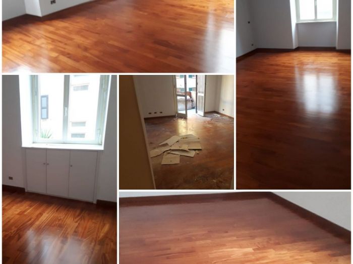 Archisio - Parquettista Roma - Progetto Restauro parquet massello con levigatura e verniciatura