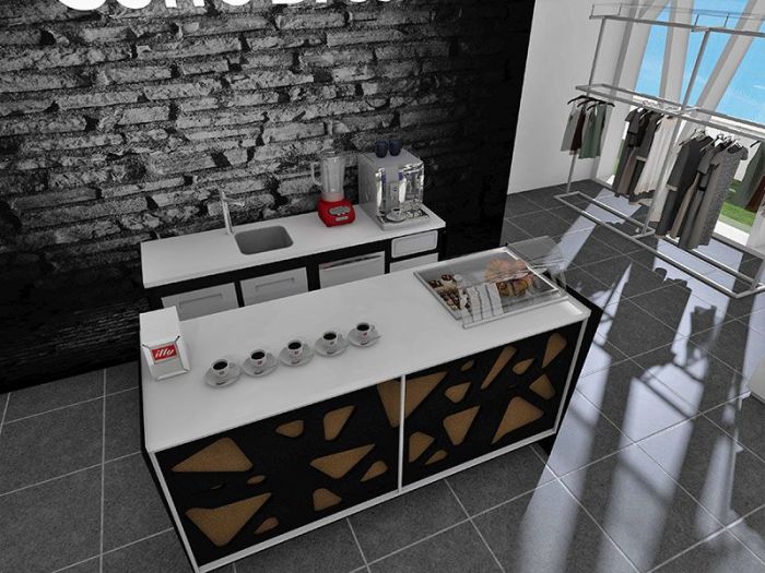 Archisio - Designer1995 Studio Architettura E Arredamento - Progetto Arredamento bar negozio moda