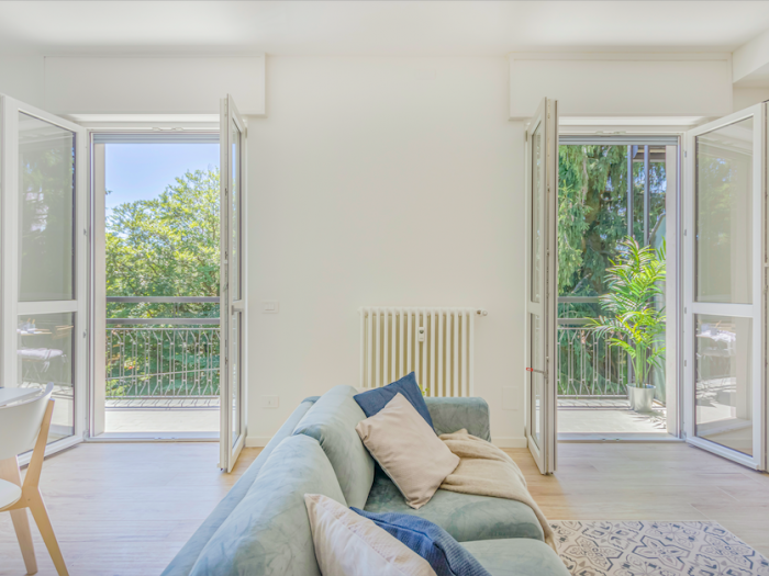 Archisio - Eukalipto Studio - Progetto Home staging completo e servizio fotografico su appartamento vuoto - trilocale ausonio