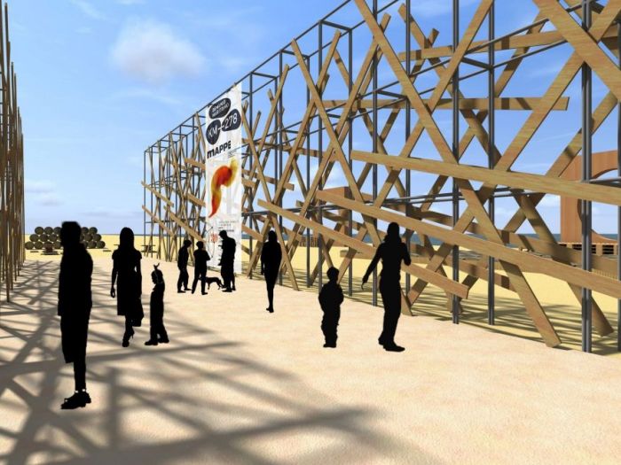 Archisio - Javier Reyes Batista - Progetto Dm278 portholeAllestimento per l evento demanio marittimo