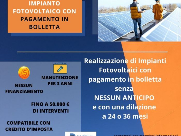 Archisio - Daedalus Consulting Solution srl - Progetto Fotovoltaico in bolletta