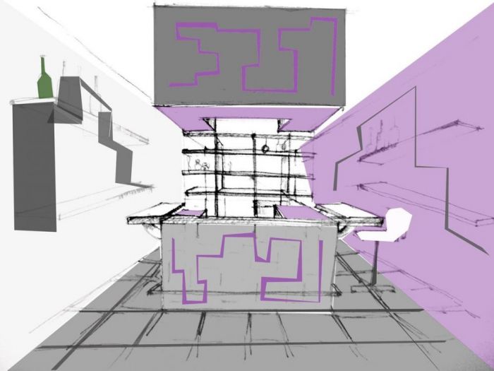 Archisio - Linea Contemporanea Home - Progetto Allestimento wine bar semplice