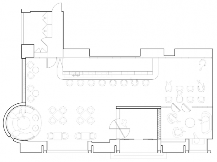 Archisio - Noname Studio - Progetto Left right whiskey bar