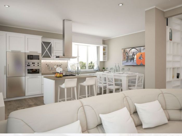 Archisio - Mc Rendering Solution - Progetto un immenso open-space da 50 mq