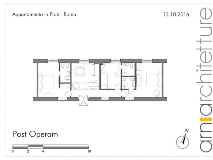 Archisio - Arnia Architetture - Progetto Guest house a prati - roma
