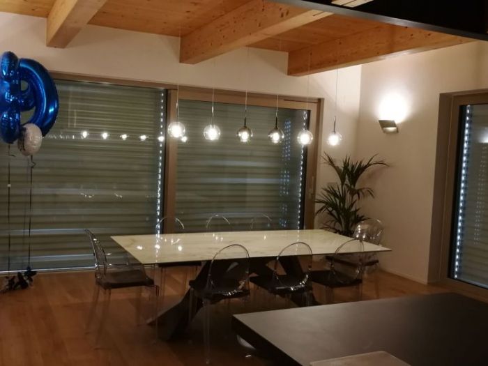 Archisio - Alessio Spinelli - Spinelli Illuminazione - Progetto Residenza privata cucinapranzo