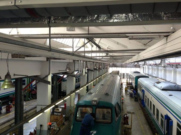 Archisio - Impresa Luzi - Progetto Strutture in acciaio officine trenitalia ad ancona
