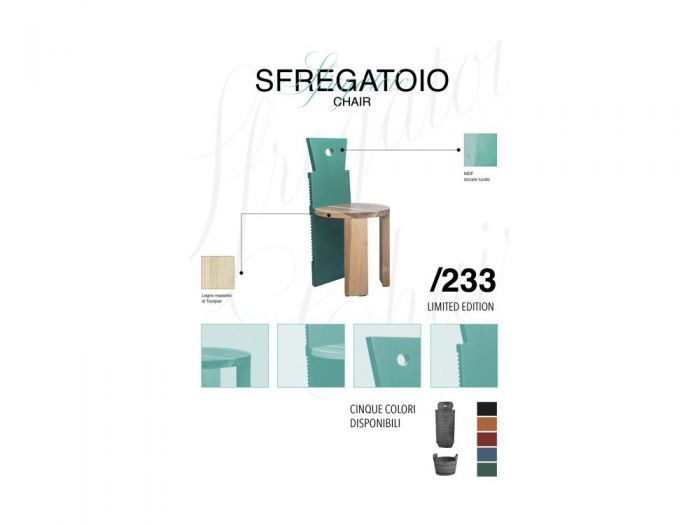 Archisio - Arsenale Salvatore Balice - Progetto Sfregatoio chair