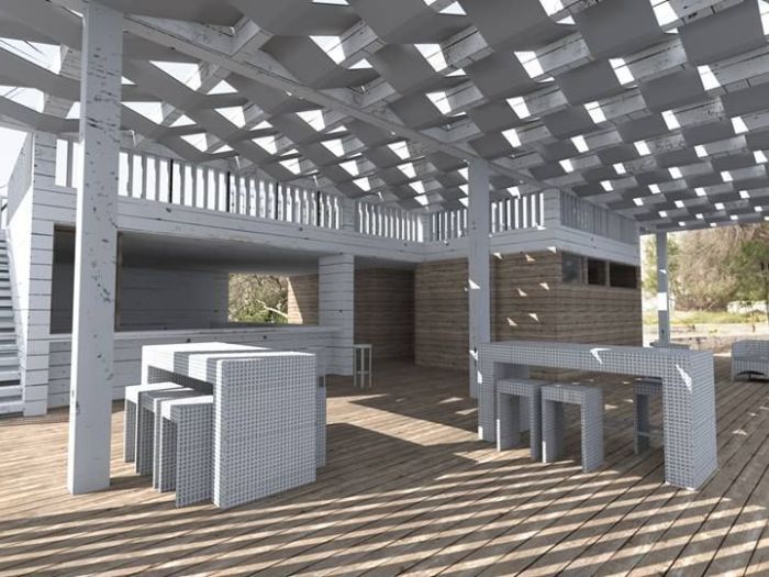 Archisio - Gianpaolo Vacca - Progetto Progetto preliminare chiosco per lido marittimo