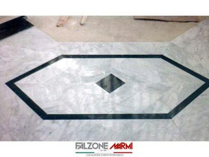 Archisio - Falzone Marmi - Progetto Mosaici e pavimenti in marmo