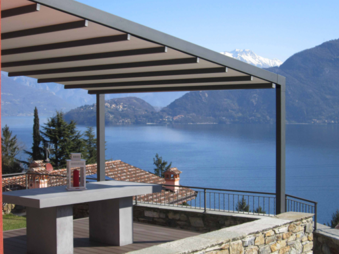 Archisio - Cmc Design - Progetto Pergole vele bioclimatiche tende a braccio