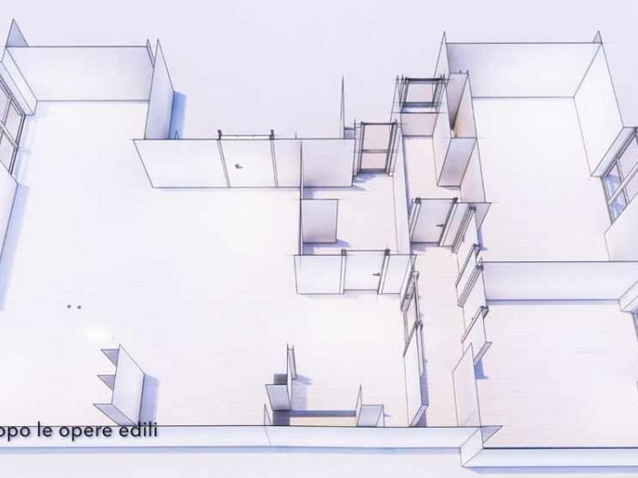 Archisio - Studio Ferretti - Progetto Ridistribuzione appartamento