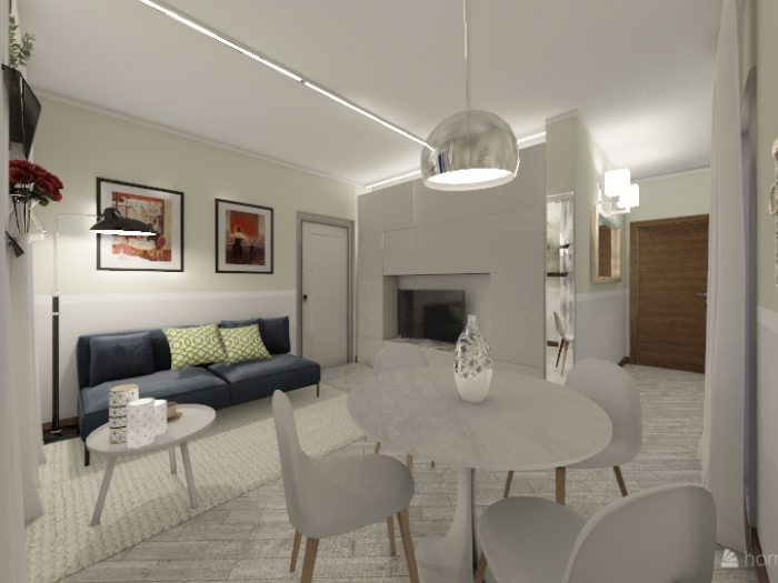 Archisio - Interno 75 - Progetto Bilocale milano