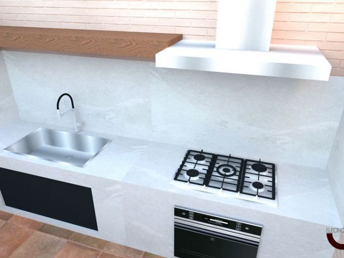 Archisio - Eleonora Spina - Progetto Restyling cucina in muraturaprivato