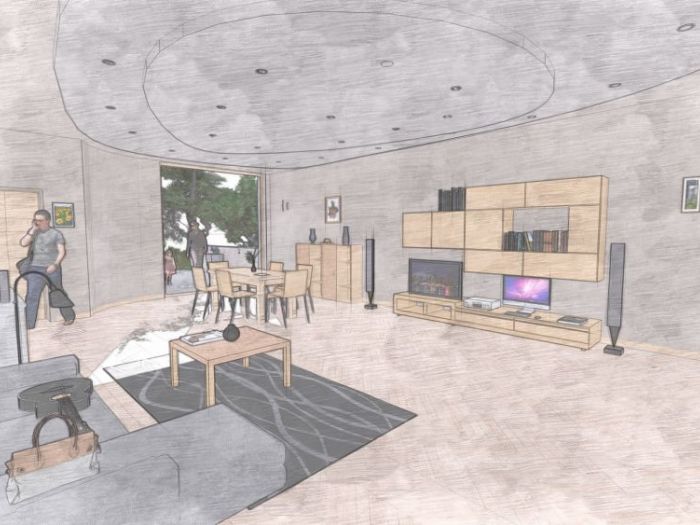 Archisio - Andrea Sorci Natural Living - Progetto Ipotesi di ristrutturazione villa a roma