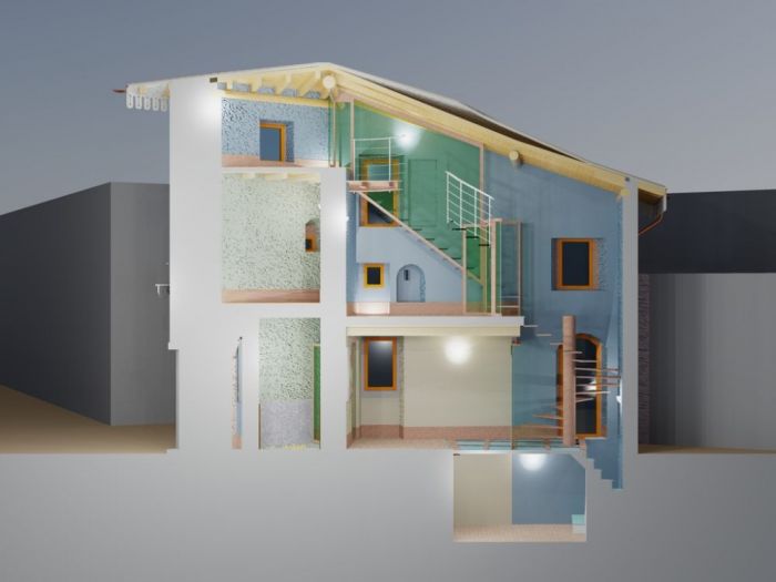 Archisio - Modellazioni 3d E Rendering Di Lattuada Stefano - Progetto Spaccati ed esplosi