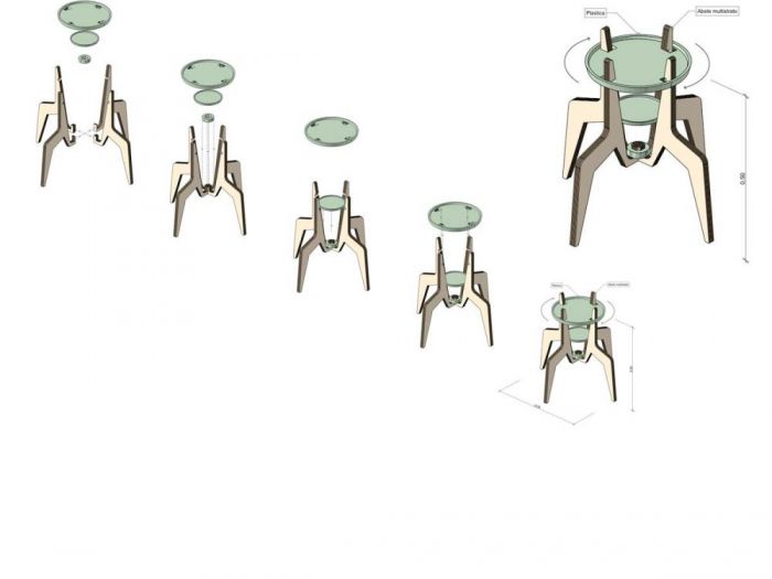 Archisio - Studio Ferretti - Progetto Savana tavolino da caffe