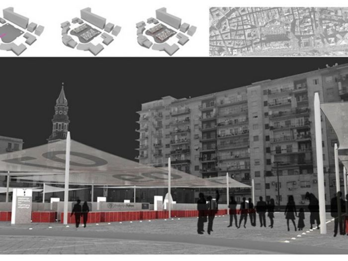 Archisio - X Studio - Progetto Progetto piazza mercato - napoli 2013