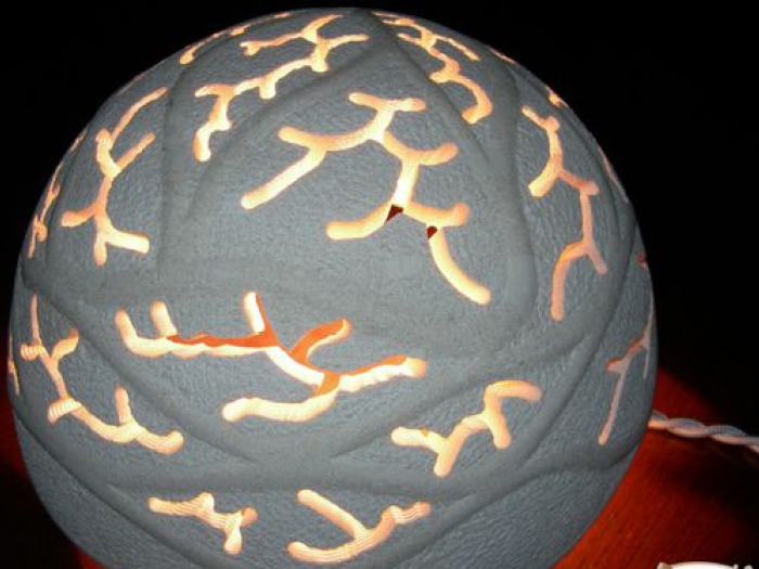 Archisio - La Pietra Di Luca - Progetto Sculture lumininose lampade coralli applique coralli