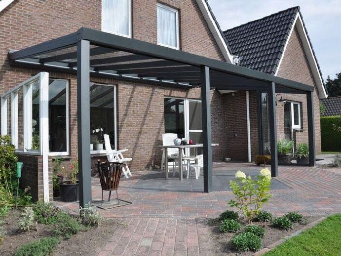 Archisio - Falegnameria Gabrielli - Progetto Strutture in alluminio e coperture in policarbonato o vetro a scelta del cliente