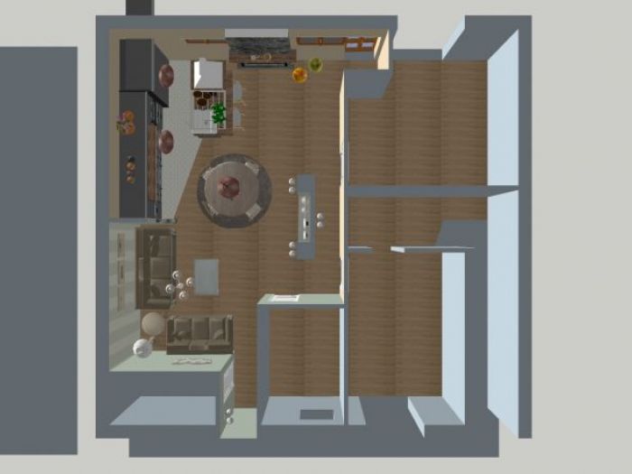 Archisio - Casesa Tiziano - Progetto Appartamento 70mq stile shabby chic