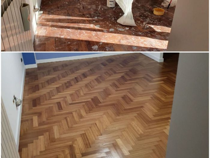 Archisio - Parquettista Roma - Progetto Restauro parquet massello con levigatura e verniciatura