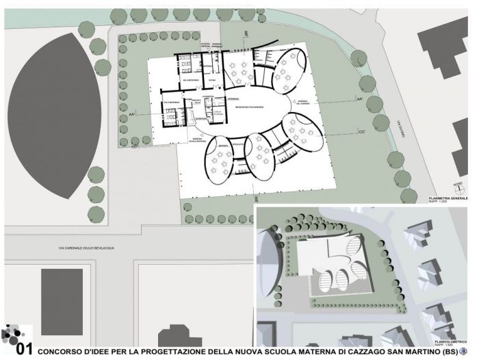 Archisio - Studio Pinelli - Progetto Nuovo asilo di cazzago