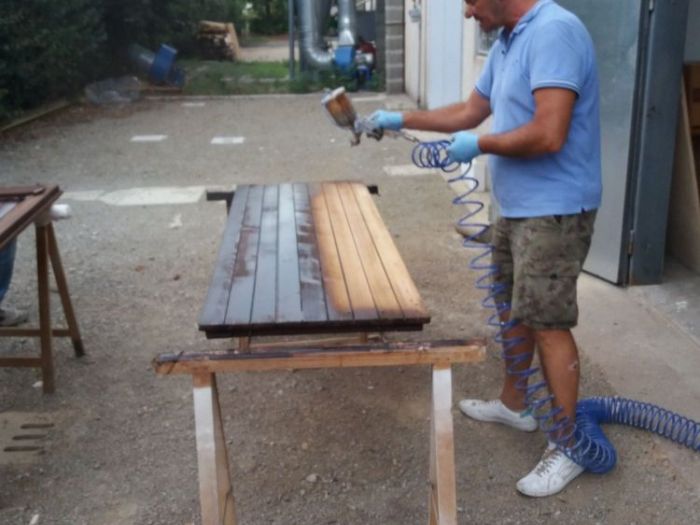 Archisio - Falegnameria L Eredit - Progetto Restauro e lucidatura scuri