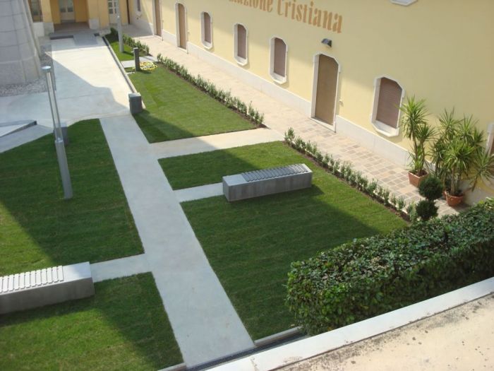 Archisio - Studio Archidea Di Ferrari Arch Davide - Progetto Riqualificazione architettonica cortile adiacente alla chiesa parrocchiale di verolavecchia