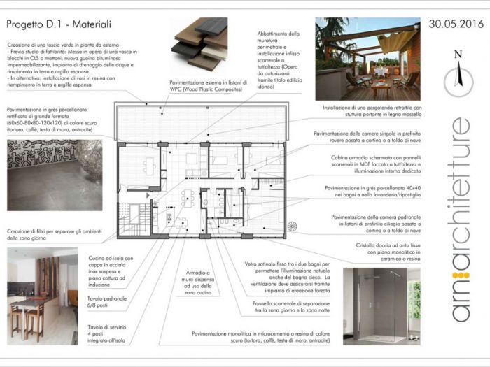 Archisio - Arnia Architetture - Progetto Appartamento in via tiburtina - roma