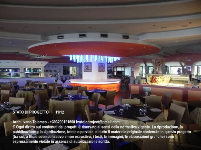 Archisio - Ivano Tolomeo - Progetto Isola buffet hotelresort rocca nettuno