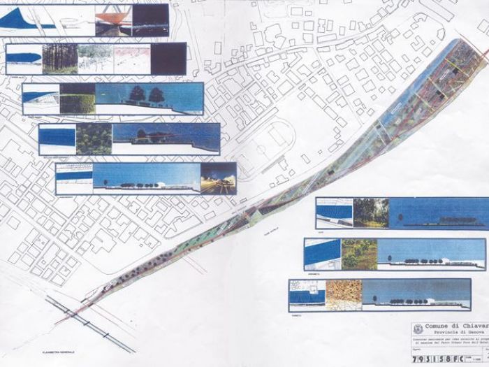 Archisio - Fabio Postani - Progetto Concorso nazionale per il parco urbano dellentella a chiavari ge
