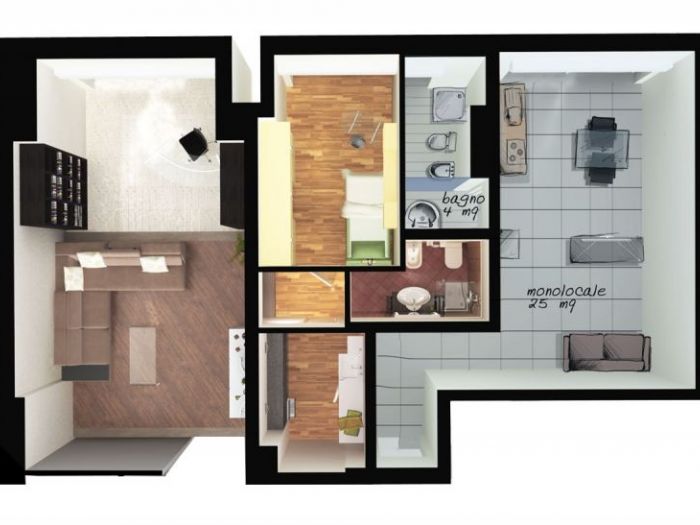 Archisio - 3p Project - Progetto Design internointerior design