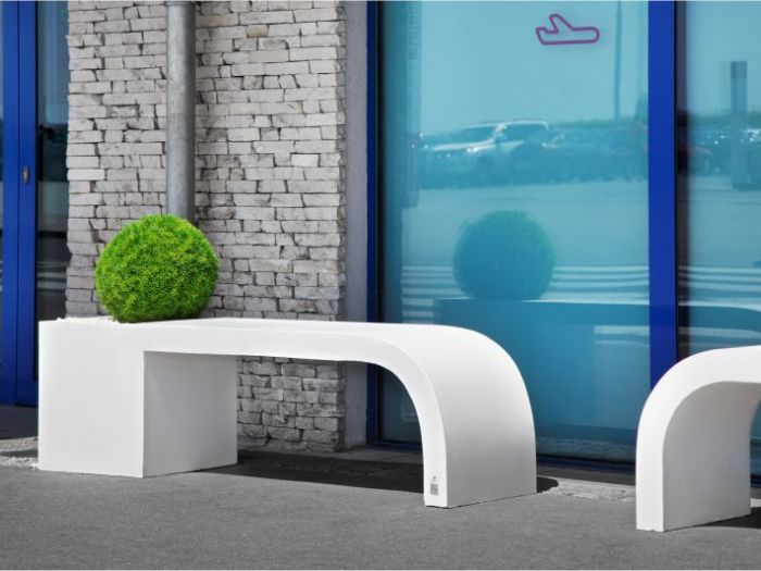 Archisio - D Materials - Progetto Harmony bench-planter